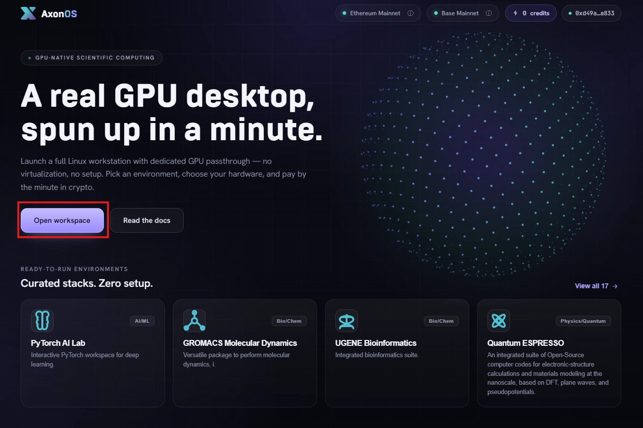 open workspace